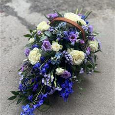 Blue and lilac basket 