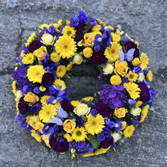 Yellow &amp; Purple Wreath 