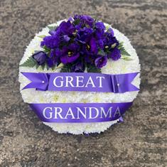 Massed Posy Pad - Purple 