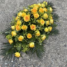 Golden rose Casket tribute