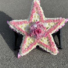 Pink &amp; white star 