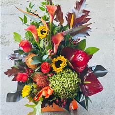 Autumn sunset arrangement