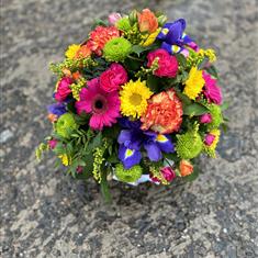 Vibrant hatbox arrangement