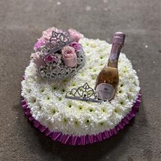 Pretty posy pad - with Prosecco