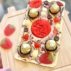 Valentines love you slab 