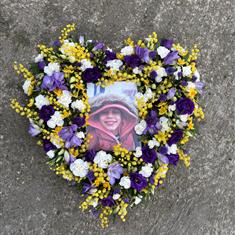 Photo heart tribute 