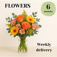 Flower subscription - 6 Months (weekly delivery) 