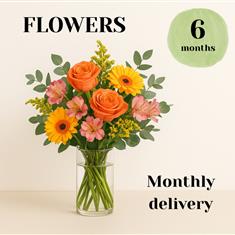 Flower subscription - 6 Months (monthly delivery)
