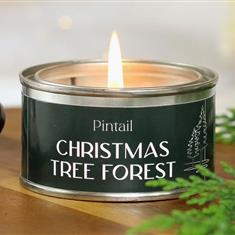 Christmas tree forest candle 