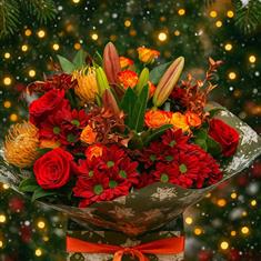 Fireside glow handtied 