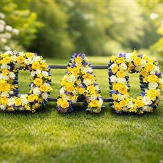DAD - dotted purple, white &amp; yellow 