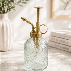 Clear glass plant mister 