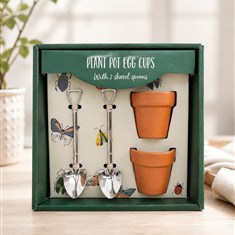 Plant pot egg cups 